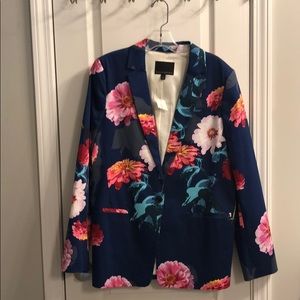 NWT Banana Republic floral jacket, lined. Sz 12